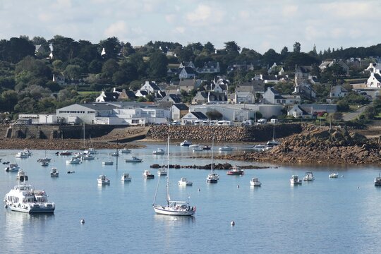 La pointe de Primel et du Diben en baie de Morlaix, Plougasnou, Bretagne