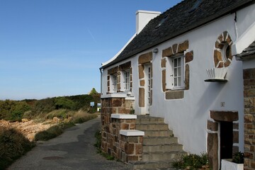 vieille façade de maison bretonne