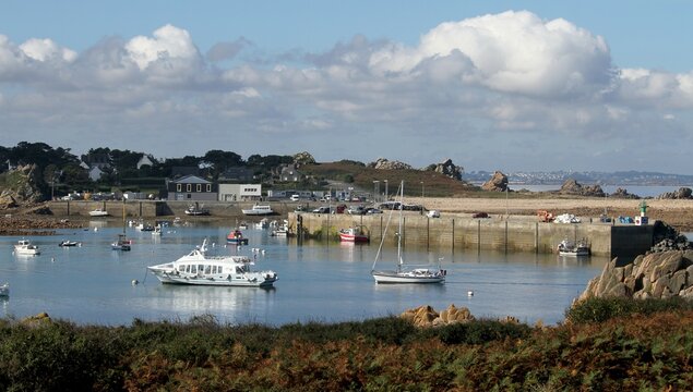 La pointe de Primel et du Diben en baie de Morlaix, Plougasnou, Bretagne
