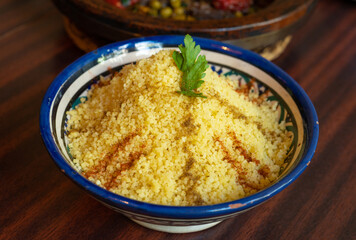 Moroccan Couscous Bowl, Traditional Cuscus, Moroccan Bulgur, Healthy Arabic Food, Moroccan Couscous