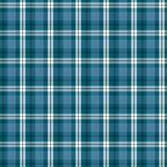 Seamless pattern in discreet green, turquoise and dark blue colors for plaid, fabric, textile, clothes, tablecloth and other things