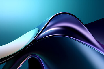 カラフルなガラスのダイナミックカーブ背景