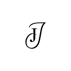 initial letter jj unique monogram logo vector black color