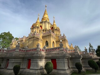 Wat Phuttha Thiwat Temple is the most famous landmark in Betong, Yala, Thailand