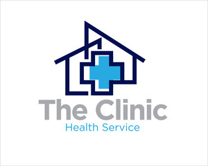 health clinic logo designs for medical service and home clinic