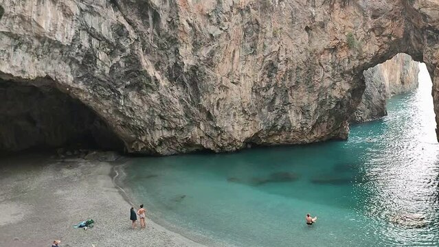 San Nicola Arcella - Panoramica dell'Arcomagno dal sentiero di accesso