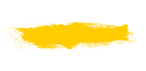 Yellow Grunge paint brush stroke, grungy lines, frames, box artistic design elements on transparent background. Royalty high-quality free stock png of Ink splash, splatter, dirty watercolor texture