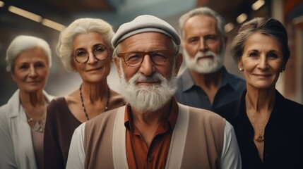 Obraz premium Portrait of Group of older people.