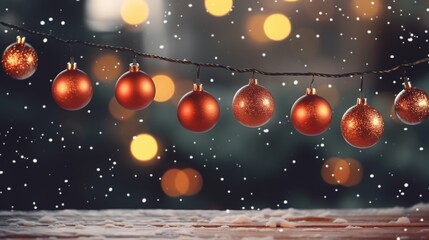 Festive Christmas Banner. Warm wishes and holiday cheer in every detail
