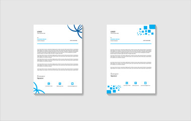 clean and professional company letterhead design. creative modern letterhead design template for your project.

