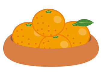 菓子器に入ったみかん