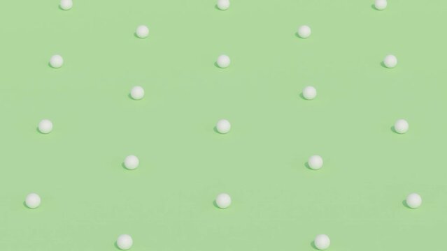 A Pattern of rotating golf balls