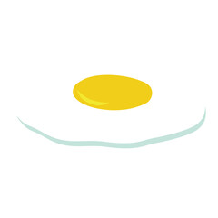 Sunny side up egg vector illustration 