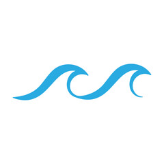 Waves icon vector. Wave illustration sign. ocean symbol. water logo.