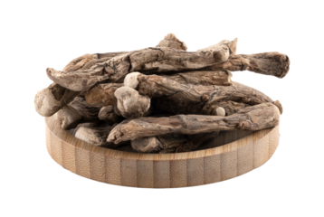 acorus calamus in a wooden bowl