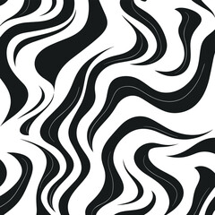 Squiggle shapes. Wavy and swirled brush strokes