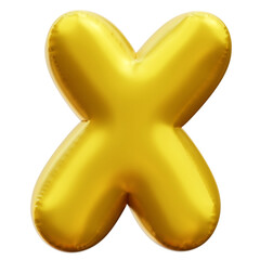 Alphabet X 3d Icon Illustrations