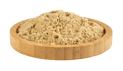 fenugreek powder in a wooden bowl