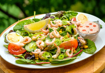 salad with shrimp