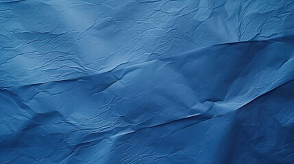 blue crumpled paper texture background