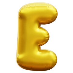 Alphabet E 3d Icon Illustrations