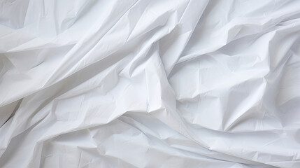 Obraz premium white crumpled paper texture background