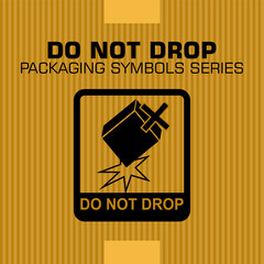 Do Not Drop, packaging symbols series, vector