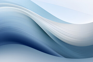 Abstract Moving Designed Horizontal Banner With Dark Gray, Light Gray and Blue Chill Colors. Fluid Curved Lines With Dynamic Flowing Waves and Curves.