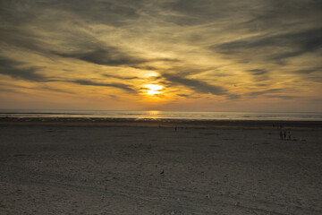 sunset on the beach
