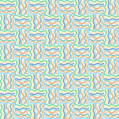 abstract wave line doodle background