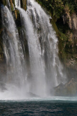 sight of waterfall at seaside in Antalya