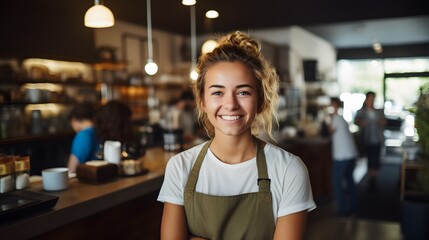 Coffee Shop Professionalism: Bright Smiles from a Barista