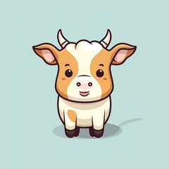 cute cow cartoon