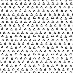 seamless pattern with hand drawn triangles. Background for your design. Festive wrap
