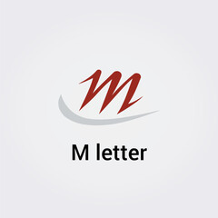 Obraz premium Icone Lettre M pour Design Logos, Symbole, Illustration Pictogramme Monogramme pour Business, Variations Alphabet Isolé Silhouette