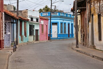 Fototapeta na wymiar Camaguey street in Cuba
