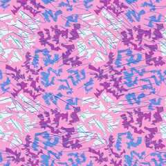 Urban abstract colorful seamless hand drawn pattern 