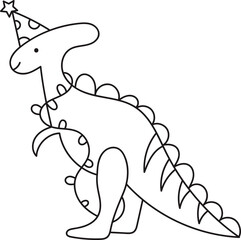 Christmas Dinosaur Doodle