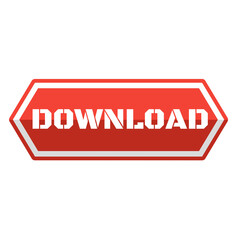 red download icon button