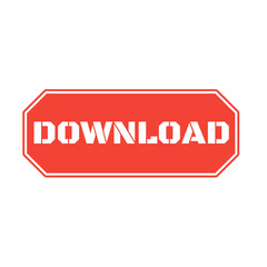 red download icon button