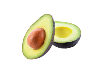 Fresh avocado isolated on transparent png
