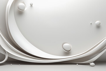 Elegant and modern 3D fluid wave abstract background, luxury style, futuristic shapes 3d banner