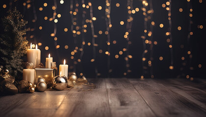 Decorative abstract background for Christmas. Christmas and winter background