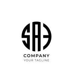 SAE, SAM letters abstract Logo monogram Design 