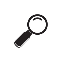 Magnifying glass icon logo vector illustration design template