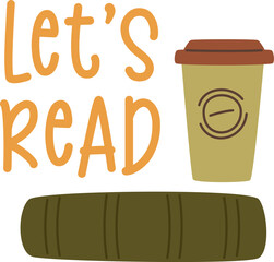 Let's Read Lettering Sticker