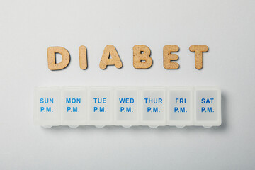 Necessary elements for diabetes, top view.