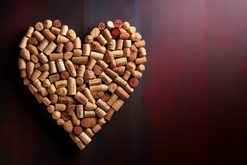 heart wine cork