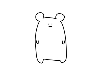 Cartoon White bear 