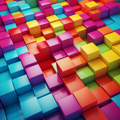 Fototapeta na wymiar abstract background of cubes